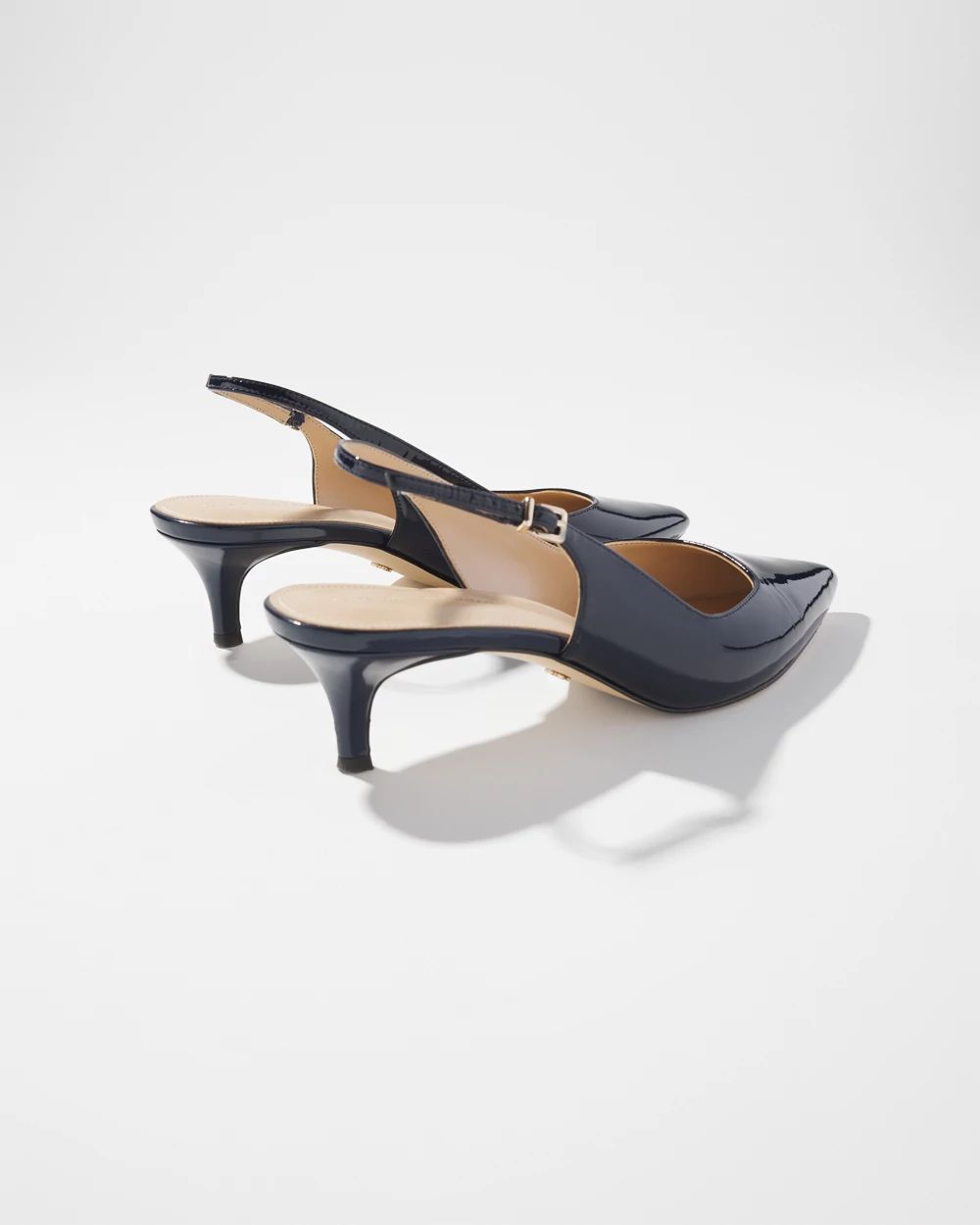 Comfort Slingback Heel in Navy Size 7 White House Black Market